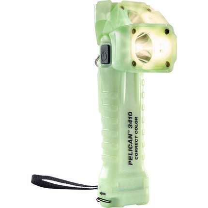 Pelican 3410MCC Linterna LED ángulo recto 484 lúmenes CRI 90+ con clip y cordón