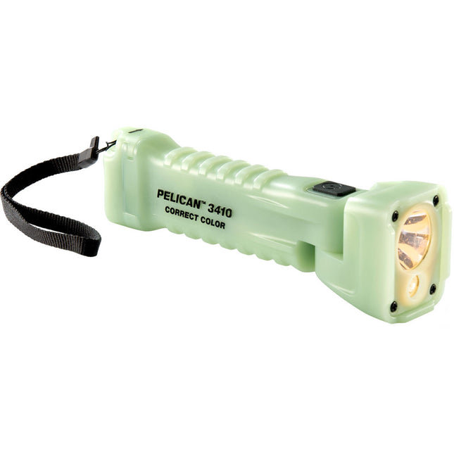 Pelican 3410MCC Linterna LED ángulo recto 484 lúmenes CRI 90+ con clip y cordón