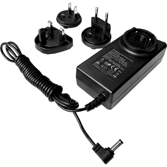 Astera Charger para luces LED Titan o Helios con entrada AC multivoltaje y 3 enchufes interchangeables