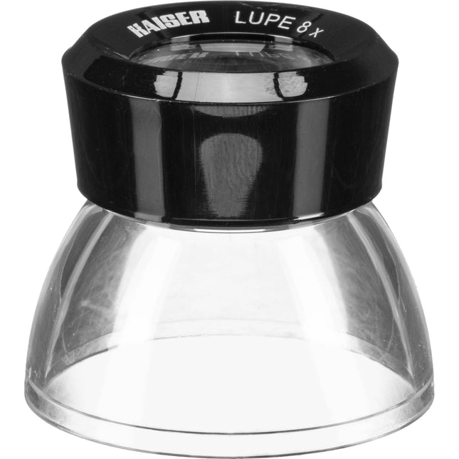 Kaiser Lupa de Aumento Base Transparente 8x con Construcción Plástica