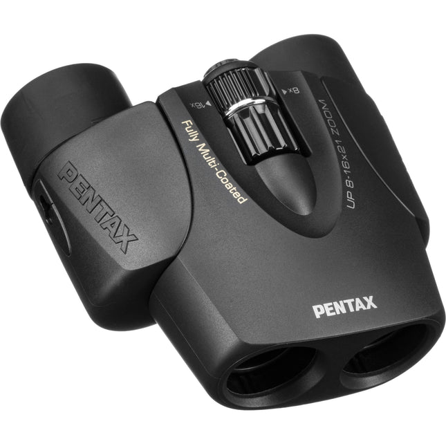 Pentax 8-16x21 U-Series Prismáticos con Zoom 8-16x y Funda Negra