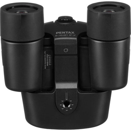 Pentax 8-16x21 U-Series Prismáticos con Zoom 8-16x y Funda Negra