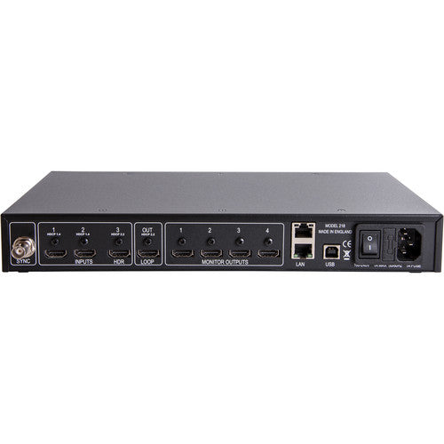DATAPATH 4K HDR Controlador de Pantalla con 4 Salidas HDMI y 3 Entradas
