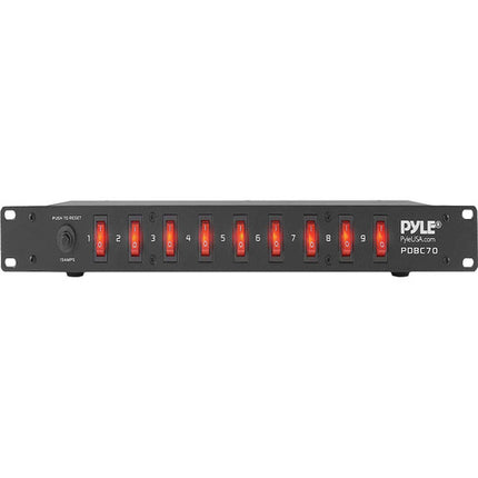 Pyle Pro PDBC70 Regleta para Rack 19" Protector Sobretensión Filtro AC Negro