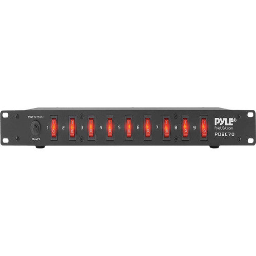 Pyle Pro PDBC70 Regleta para Rack 19" Protector Sobretensión Filtro AC Negro