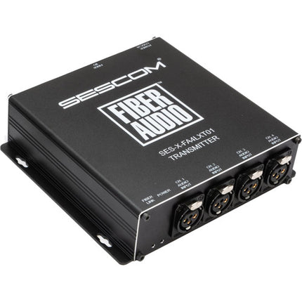 Sescom SES-X-FA4LXT01 Extensor de Audio 4 Canales XLR Fibra Óptica 12.4 Millas