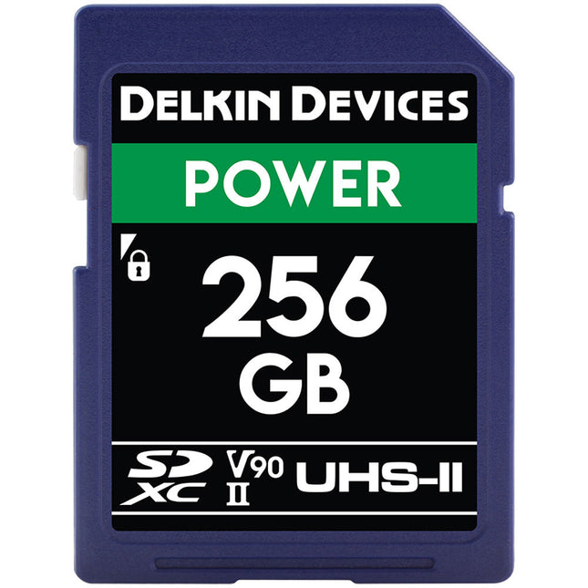 Delkin Devices 256GB UHS-II SDXC Tarjeta de Memoria 300 MB/s 250 MB/s con Estuche Protector