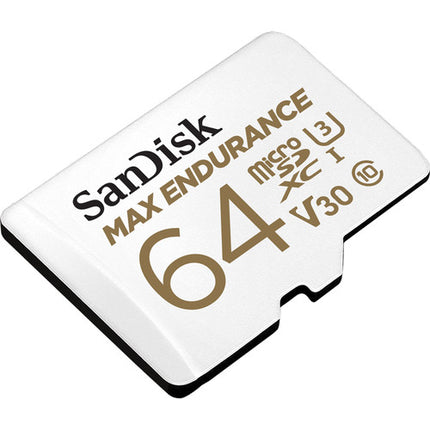SanDisk 64GB MAX ENDURANCE microSDXC UHS-I V30 Clase 10 Tarjeta de Memoria con Adaptador SD