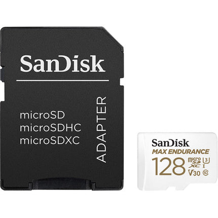 SanDisk 128GB MAX ENDURANCE microSDXC UHS-I V30 Clase 10 con Adaptador SD