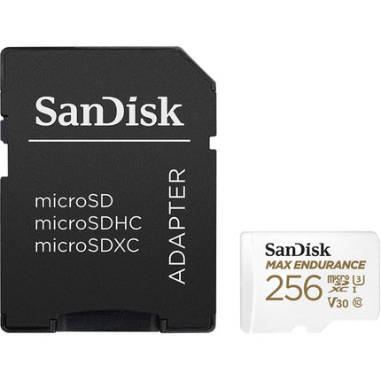 SanDisk 256GB microSDXC MAX ENDURANCE UHS-I Tarjeta con Adaptador SD 100MB/s