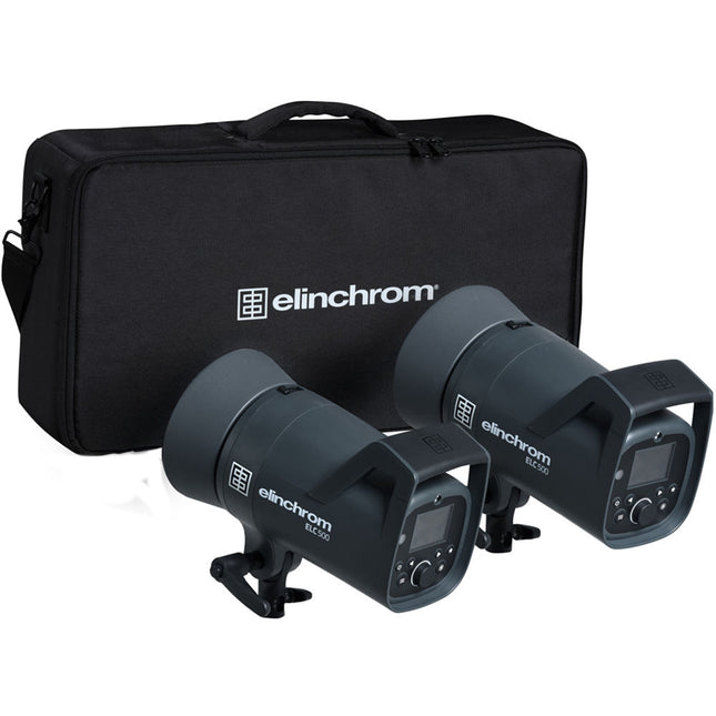 Elinchrom ELC 500 Kit Dual Flash de Estudio 500Ws Reflectores 90°
