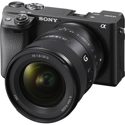 Objetivo Sony FE 20mm f1.8 G Lente con apertura f1.8 Filtro UV 67mm y kit de limpieza