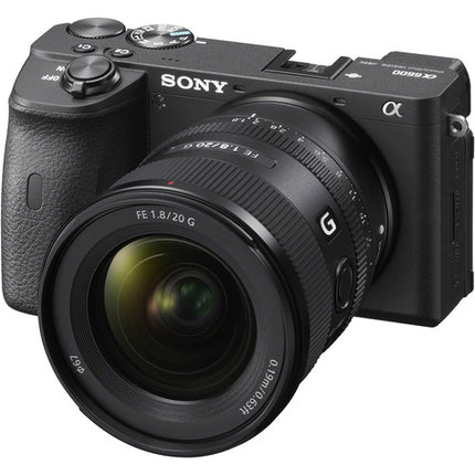 Sony FE 20mm f/1.8 G Lente Full Frame f/1.8 a f/22 con Capucha y Estuche