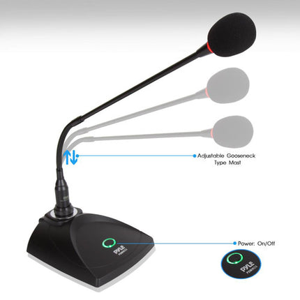 Pyle Pro PDMIKC5 Micrófono de Condensador de Mesa Patrón Cardioide 40 Hz-16 kHz