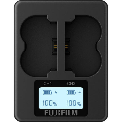 Cargador Doble de Baterías FUJIFILM BC-W235 con Pantalla Retroiluminada