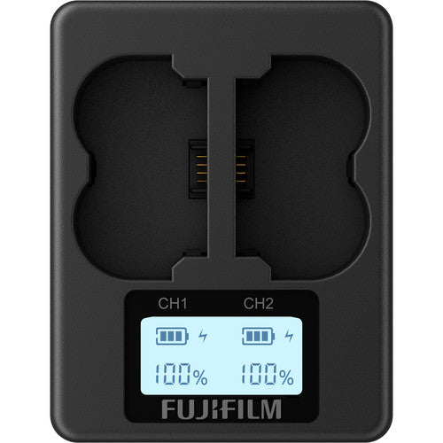 Cargador Doble de Baterías FUJIFILM BC-W235 con Pantalla Retroiluminada