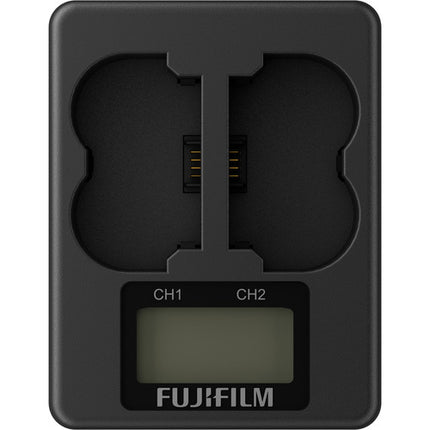 Cargador Doble de Baterías FUJIFILM BC-W235 con Pantalla Retroiluminada