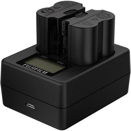 Cargador Doble de Baterías FUJIFILM BC-W235 con Pantalla Retroiluminada