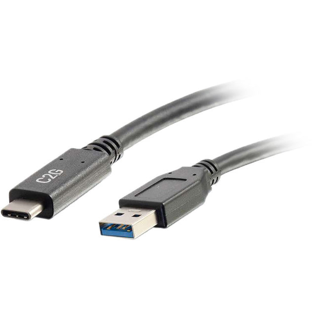 C2G Cable USB Tipo C a Tipo A 6 pies 3A y velocidad 5 Gb/s