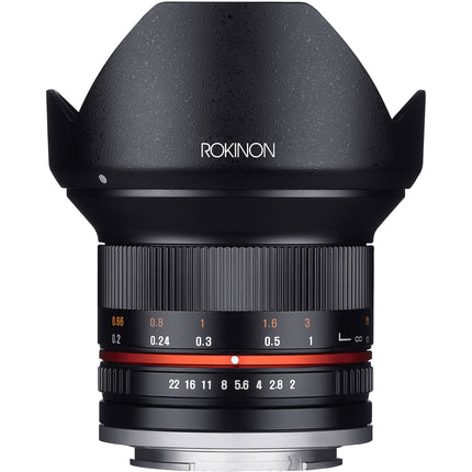 Rokinon 12mm f2.0 NCS CS Objetivo para Sony E Montura APS C 18mm