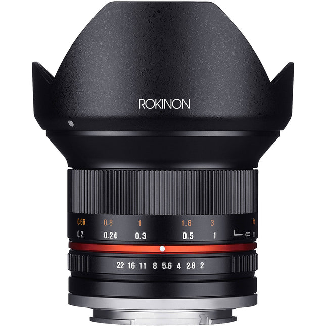 Rokinon 12mm f2.0 NCS CS Objetivo para Sony E Montura APS C 18mm