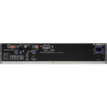 Ashly CA-1.52 Amplificador de Instalación 2 Canales 3000W 1500W por Canal incluido Cable de Alimentación