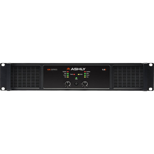Ashly CA-1.52 Amplificador de Instalación 2 Canales 3000W 1500W por Canal incluido Cable de Alimentación