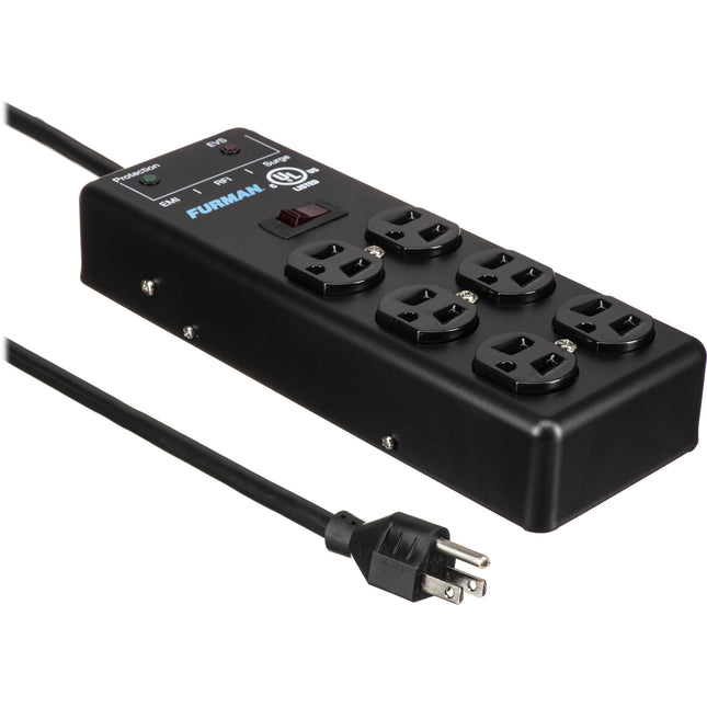 Furman SS-6B-PRO Protector de Sobretensión 6 Salidas Cable 15 Pies Acero