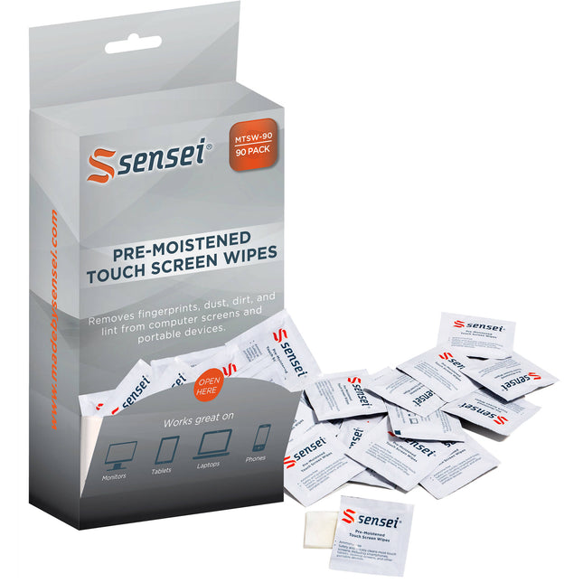 Sensei Toallitas Humedecidas para Pantallas 90 Unidades 4.72x5.9 Pulgadas