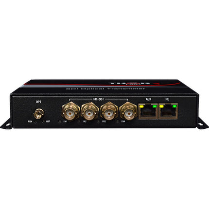 Thor F-M4SDI-ET-TXRX Transceptor de Fibra Única 4 HD-SDI Ethernet ST-PC