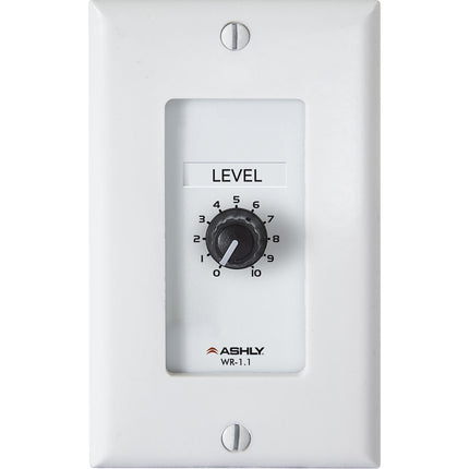 Ashly WR-1.1 Control Remoto de Pared con Control de Volumen y Potenciómetro Rotary