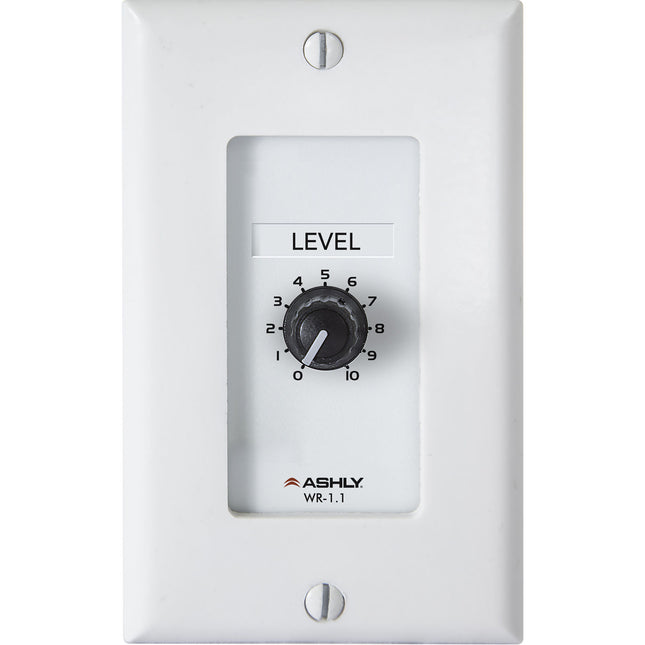 Ashly WR-1.1 Control Remoto de Pared con Control de Volumen y Potenciómetro Rotary
