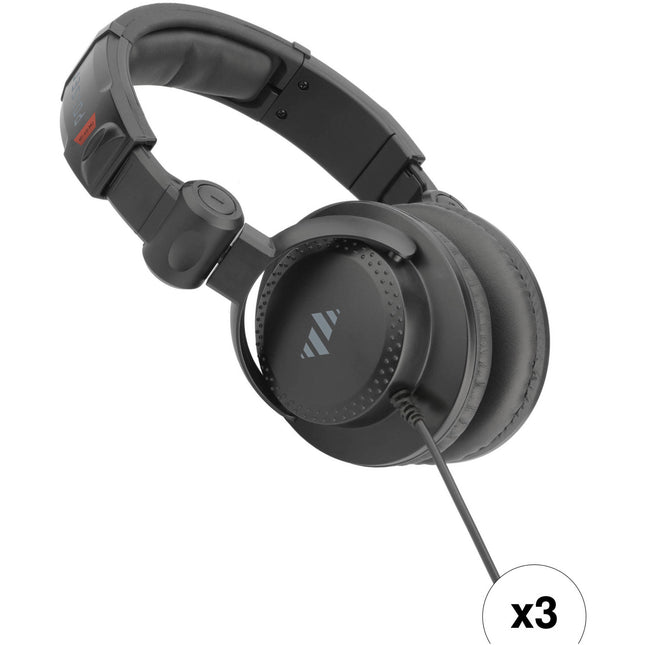 Polsen HPC-A30-MK2 Auriculares Monitor Estudio Cerrados 3-Pack con Cable de 3 metros
