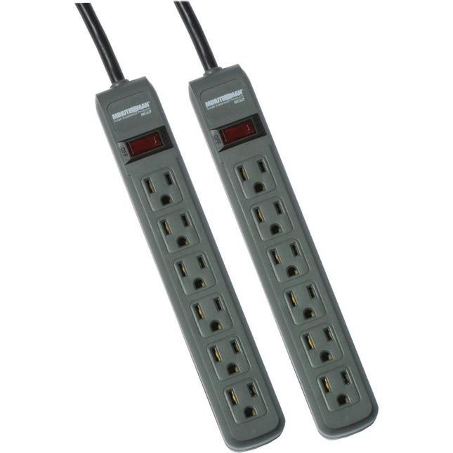 Minuteman MMS362P Protector de Sobretensión 6 Tomas 241J Twin Pack