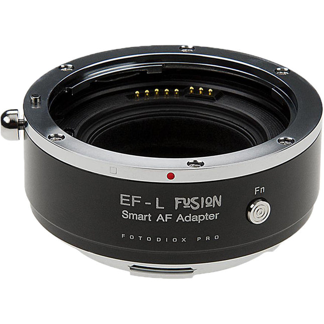 FotodioX Pro Fusion Smart AF Adaptador para Lentes Canon EF a L-Mount con Autoenfoque y Caja de Almacenamiento