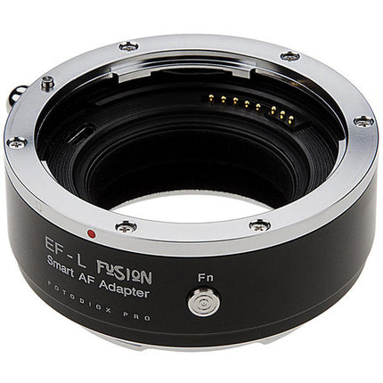 FotodioX Pro Fusion Smart AF Adaptador para Lentes Canon EF a L-Mount con Autoenfoque y Caja de Almacenamiento
