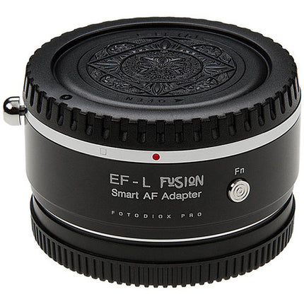 FotodioX Pro Fusion Smart AF Adaptador para Lentes Canon EF a L-Mount con Autoenfoque y Caja de Almacenamiento