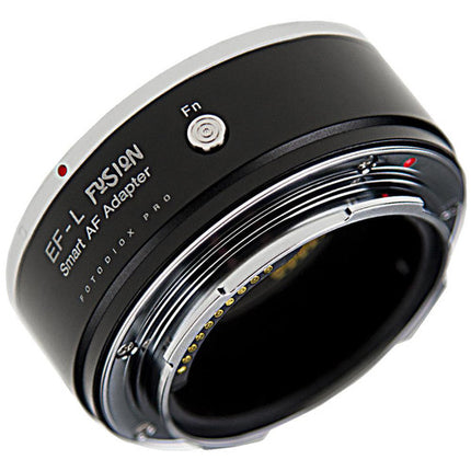 FotodioX Pro Fusion Smart AF Adaptador para Lentes Canon EF a L-Mount con Autoenfoque y Caja de Almacenamiento