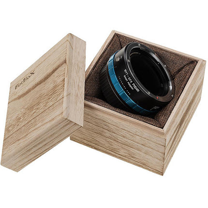 FotodioX Pro Fusion Adaptador para Objetivo Mamiya 7 a Cámara FUJIFILM G-Mount con Comunicación Electrónica y Caja de Almacenamiento