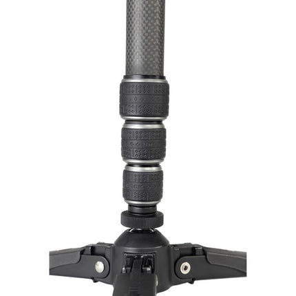 Vanguard VEO 2S CM-264TR Monopie de Fibra de Carbono 64" con Control Remoto Bluetooth y Soporte para Smartphone