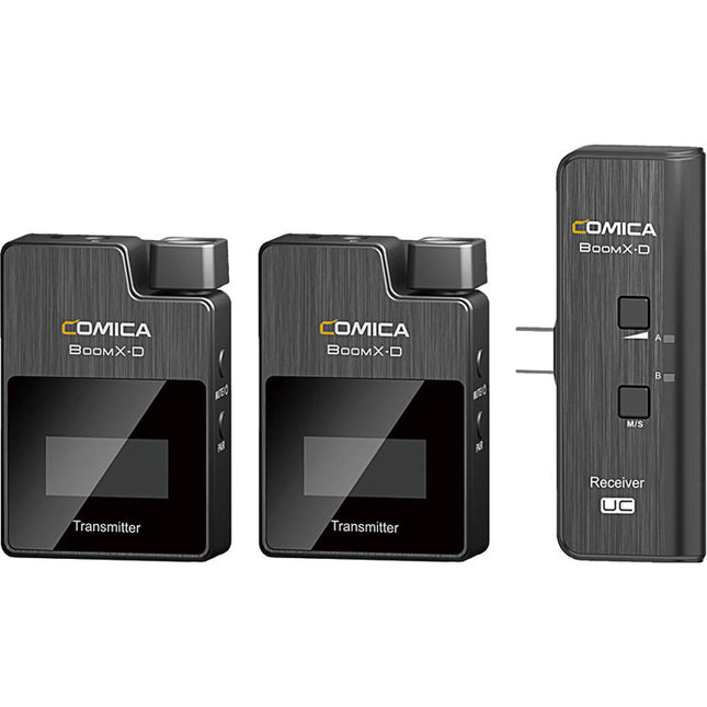 Comica Audio BoomX-D UC2 Sistema de Micrófono Inalámbrico Digital Ultracompacto 5 Horas batería USB para Android