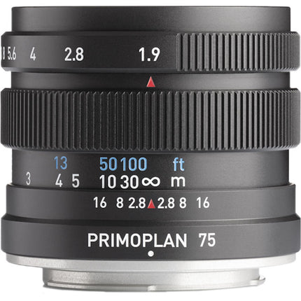 Meyer-Optik Gorlitz Primoplan 75mm f/1.9 II Lente con enfoque manual y apertura 15 láminas para FUJIFILM X