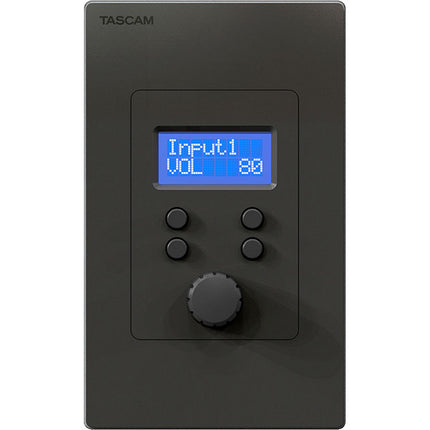 TASCAM RC-W100-R120 Controlador de Pared Programable para MX-8A con Encoder y Pantalla