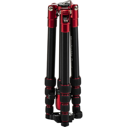 Manfrotto Element Tripode de Aluminio 5 Secciones hasta 56.3 Pulgadas Rojo con Funda