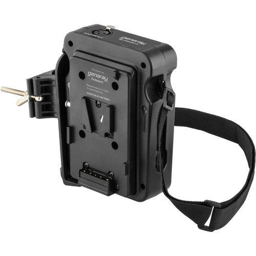 Genaray Dual V-Mount Adaptador Batería para Endeavor 150W LED con Correa y Cable XLR