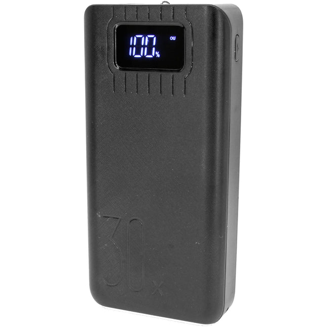 GyroVu Power Bank Alta Capacidad 30000mAh Pantalla LED Linterna