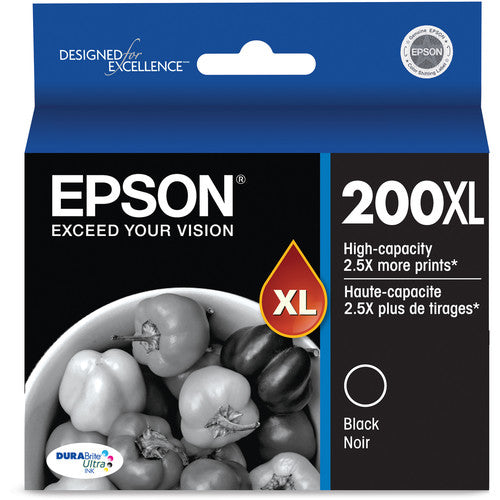 Cartucho de tinta negra Epson 200XL DURABright alta capacidad para impresoras All-in-One