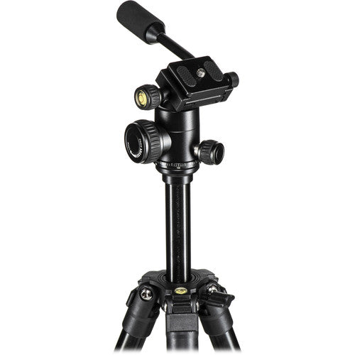 Nikon Tripode Compacto para Exterior Altura Max 126 cm Capacidad 2.5 kg Cabeza Esférica con Barra de Pan Pico de Liberación Rápida