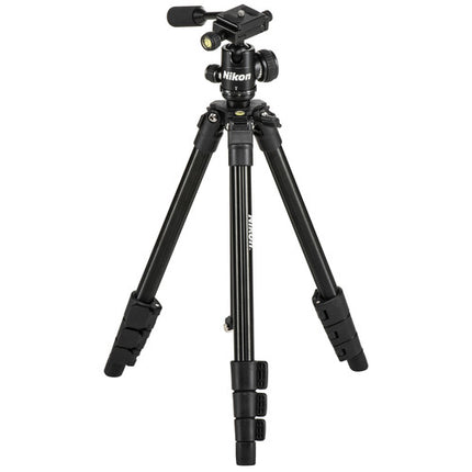 Nikon Tripode Compacto para Exterior Altura Max 126 cm Capacidad 2.5 kg Cabeza Esférica con Barra de Pan Pico de Liberación Rápida