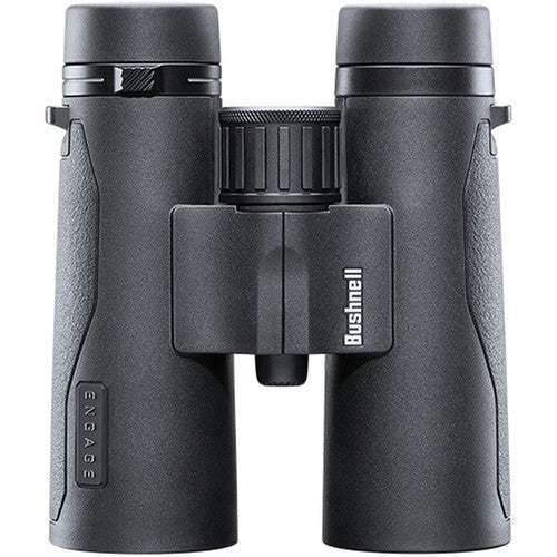 Bushnell 10x42 Engage X Prismáticos con cristal libre de plomo y lentes multirrevestidos en negro